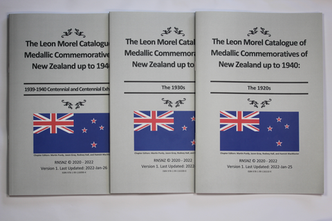 CATALOGUE NZ COMMEMORATIVE MEDALS - 3 VOLUMES