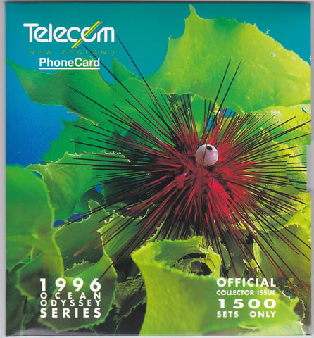 1996 OCEAN ODYSSEY SERIES TELECOM NZ PHONECARD SET