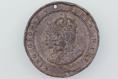 GB GEORGE V QUEEN MARY ROYAL CORONATION 1911 LEAD