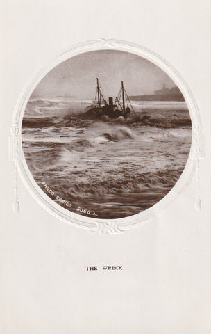 GB SHIPPING THE WRECK PHILCO REAL PHOTO POSTCARD