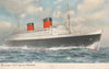 SHIPPING CUNARD RMS QUEEN ELIZABETH POSTCARD