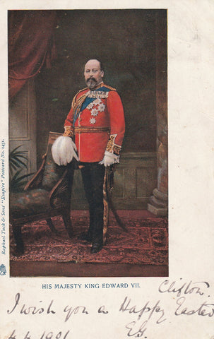 ROYALTY BRITISH KING EDWARD VII POSTCARD