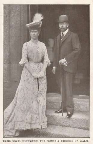 ROYALTY THE PRINCE [GEORGE V] & PRINCESS OF WALES POSTCARD