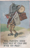 MILITARY COMIC WHAT YOUR KIT FEELS LIKE AFTER 10 MILES ARTIST SIGNED POSTCARD