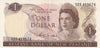 NZ WILKS 1 DOLLAR BANKNOTE ND(1968-75) P.163b EXTREMELY FINE