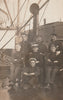 SHIPPING REAL PHOTO UNKNOWN LINE CREW POSTCARD