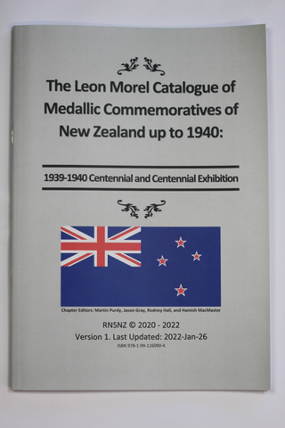 CATALOGUE NZ COMMEMORATIVE MEDALS 1939-1940 CENTENNIAL
