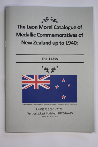 CATALOGUE NZ COMMEMORATIVE MEDALS 1920s