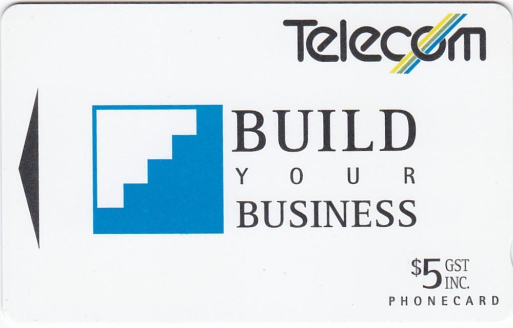 1993 TELECOM BUILD YOUR BUSINESS PROGRAMME $5 PHONECARD MINT