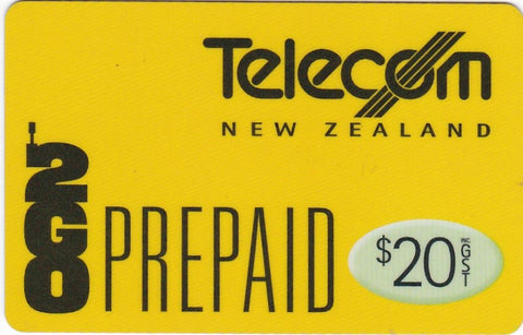 2000 TELECOM BASIC ISSUE REDRAWN $20 2GO PREPAID PHONE CARD