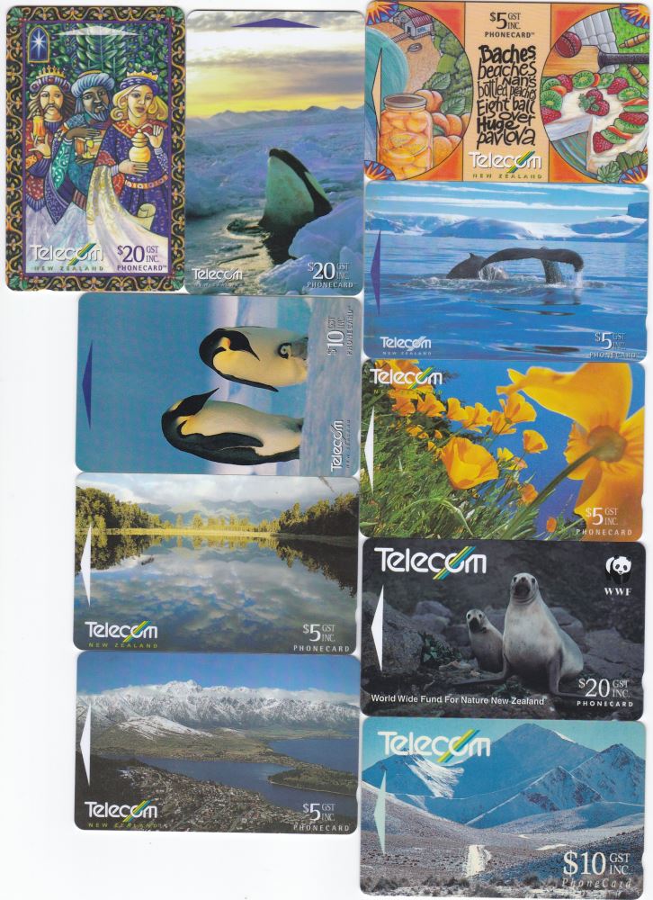 10 x ASSORTED TELECOM PHONECARDS ALL USED GOOD CONDITION
