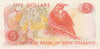 NZ KNIGHT 5 DOLLARS BANKNOTE ND(1975-77) P.165c Almost UNC