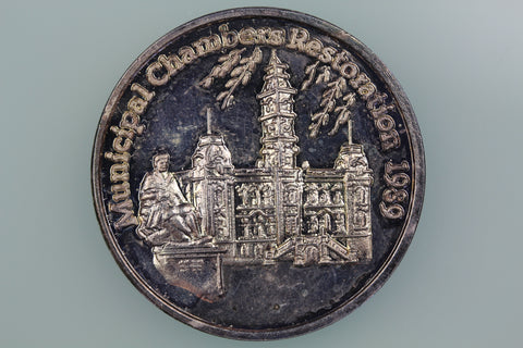 NZ DUNEDIN CIVIC CHAMBERS MEDAL 1989 MP1989/1 UNCIRCULATED