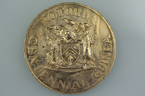 NZ ROTORUA CENTENNIAL "GUINEA" MEDAL 1980 MP1980/2 aUNC
