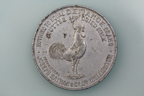 NZ DEFIANCE BUTTER/NATHAN CALENDAR TOKEN G.N2 VERY FINE