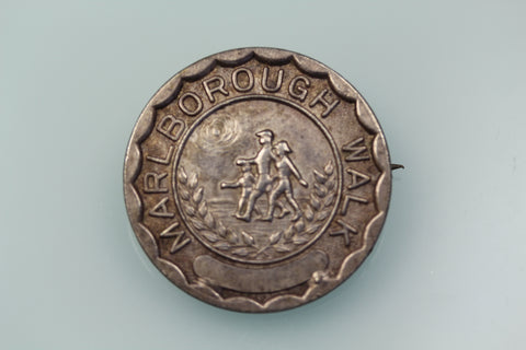 NZ MALBOROUGH WALK SILVERED BADGE EXTREMELY FINE