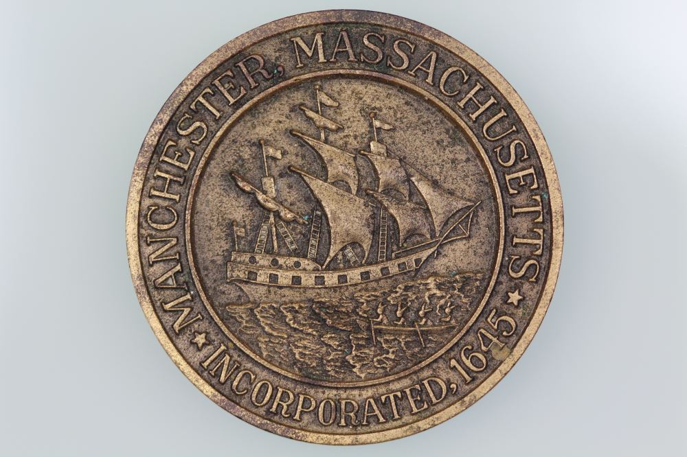USA MANCHESTER MASSACHUSETTS 345TH ANNIVERSARY OF INCORP MEDAL