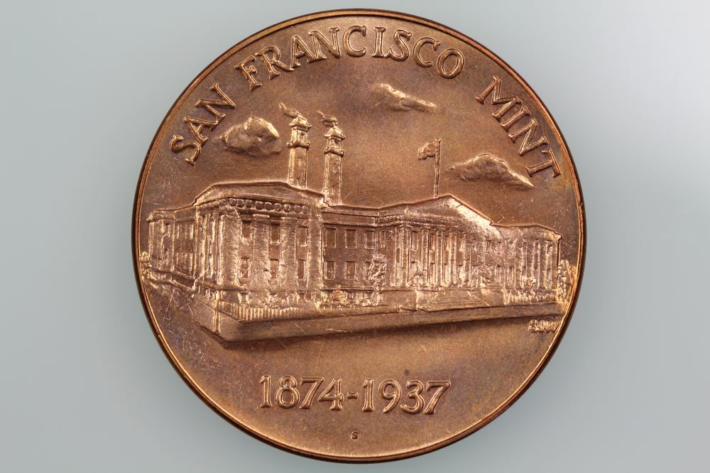USA SAN FRANCISCO MINT TREASURY DEPARTMENT 1874-1937 MEDAL