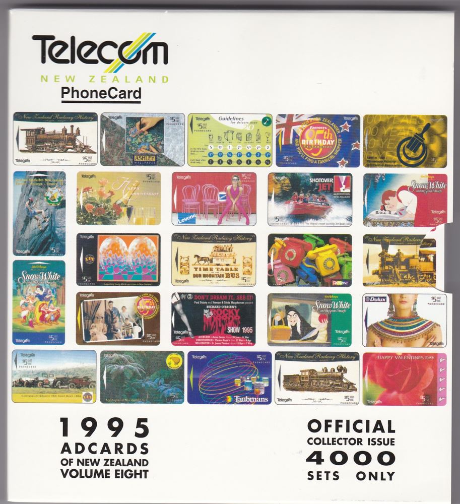 ADCARDS VOLUME 8 1995 TELECOM PHONE CARD PACK