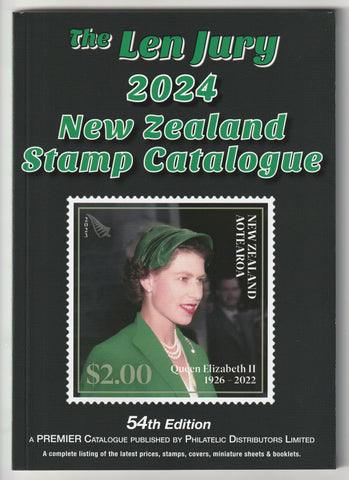 NEW - THE LEN JURY 2024 NEW ZEALAND STAMP CATALOGUE 54th EDITION in colour