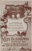 GREETINGS YOUR BIRTHDAY NATAL MORN BLESSINGS REAL PHOTO POSTCARD