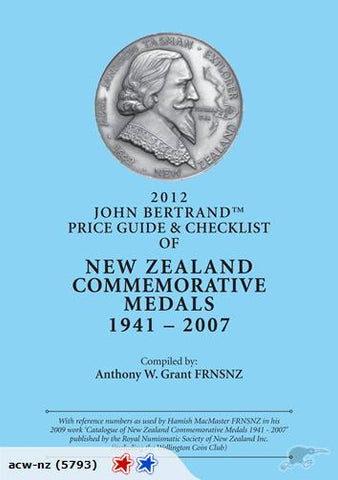 PRICE GUIDE NZ COMMEMORATIVE MEDALS 1941-2007