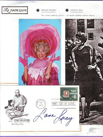 LUCILLE BALL, PHYLLIS DILLER SIGNED PHOTO COVER