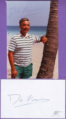 AUTOGRAPH GB DICK FRANCIS AUTHOR SIGNED ITEMS [3]