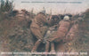 MILITARY WWI DAILY MAIL BATTLE PICTURES MACHINE GUNNERS ADVERTISING POSTCARD