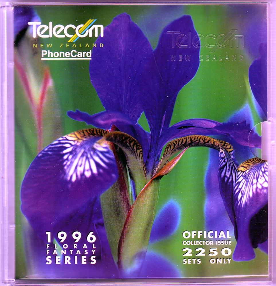 FLORAL FANTASY TELECOM 5 PHONECARD SET 1996