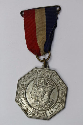 GB 1935 MIDDLESEX COUNTY SILVER JUBILEE MEDAL White metal