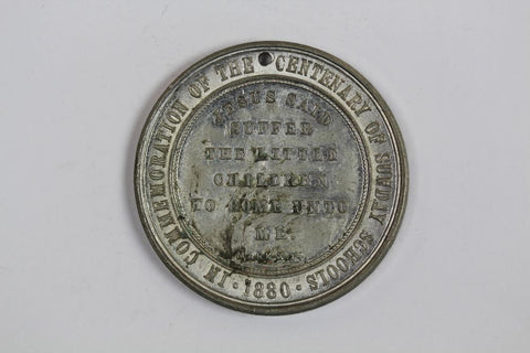 GB ROBERT RAIKES FOUNDER SUNDAY SCHOOL 1780-1880 CENTENARY MEDAL