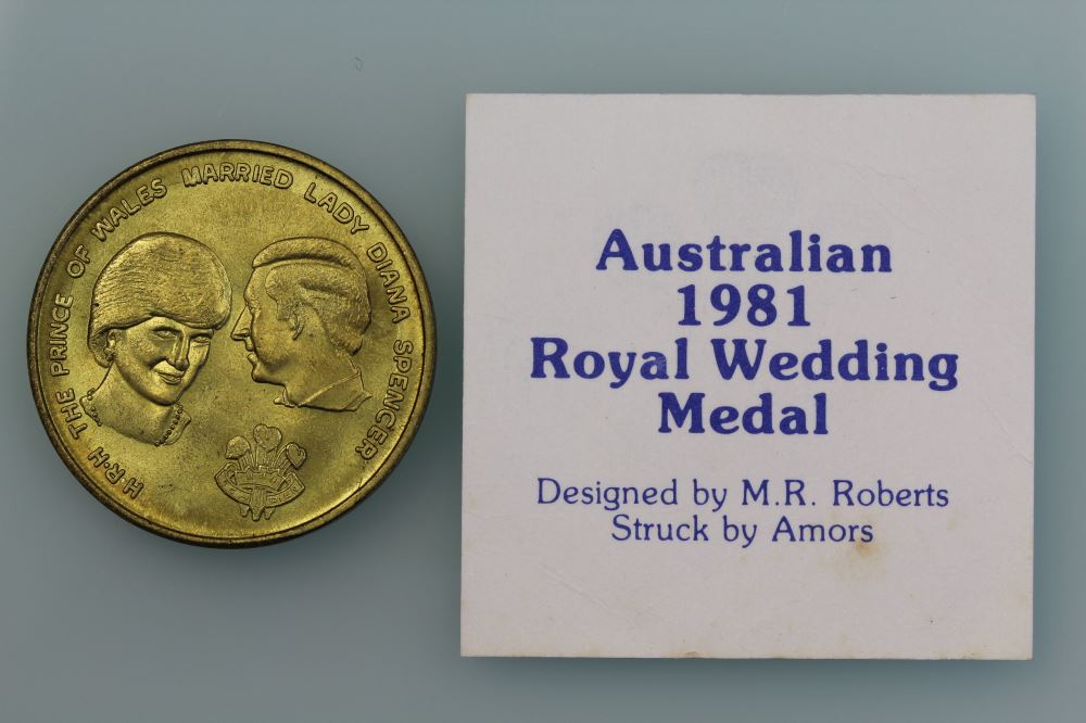 AUSTRALIA 1981 PRINCE CHARLES & DIANA ROYAL WEDDING TOKEN