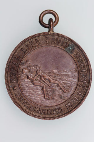 GB ROYAL LIFE SAVERS SOCIETY 1891 MEDAL AWARDED 1937