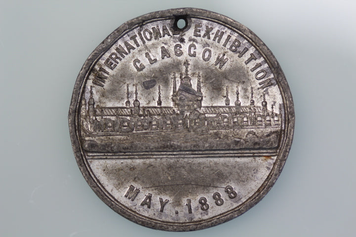 SCOTLAND 1888 INTERNATIONAL EXHIBITION GLASGOW OPENING MEDAL