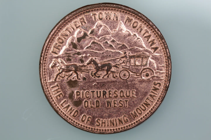 USA JR QUIGLEY TERRITORY OF MONTANA FRONTIER TOWN USA MEDAL